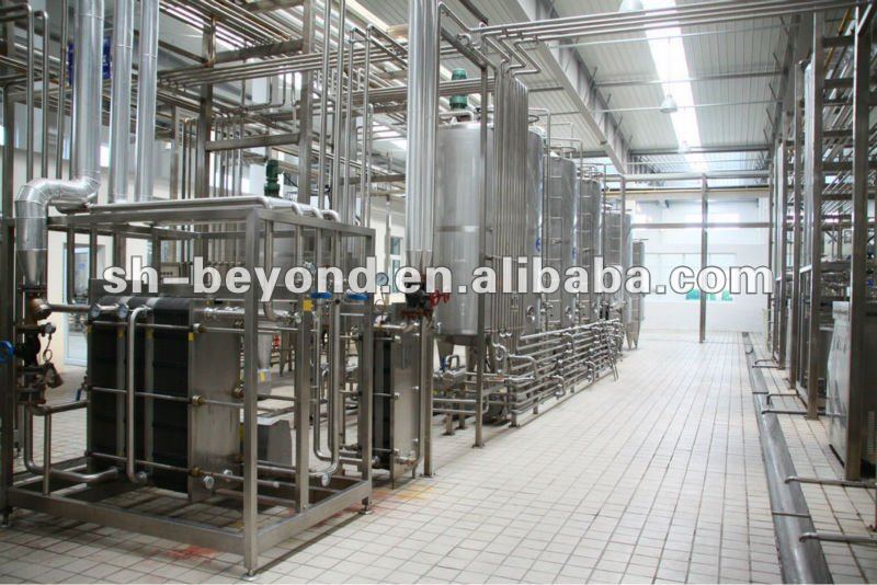 complete milk processing line