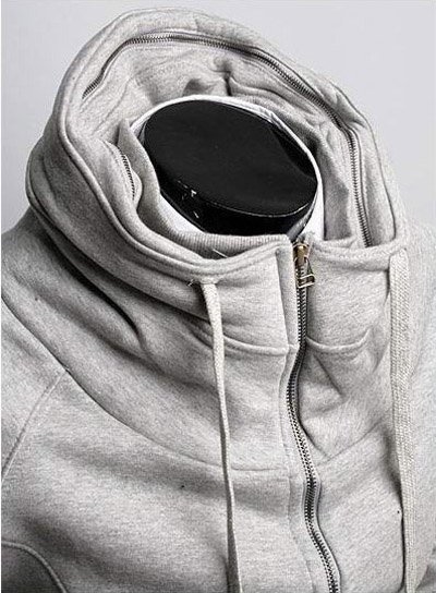 Clothing Sale on Sweatshirts Sale High Collar Jacket Zip Up Jacket Men Fashion Clothing