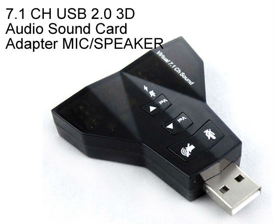 Usb仮想7.1- チャネルサウンドアダプタusbサウンドカード7.1問屋・仕入れ・卸・卸売り
