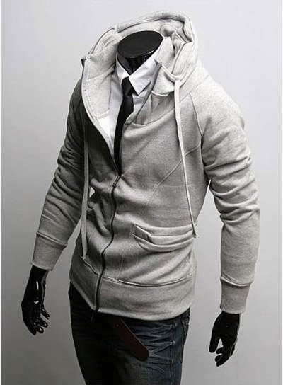 Clothing Sale on Sweatshirts Sale High Collar Jacket Zip Up Jacket Men Fashion Clothing