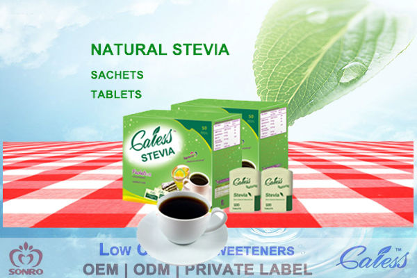 Stevia sachet for coffee