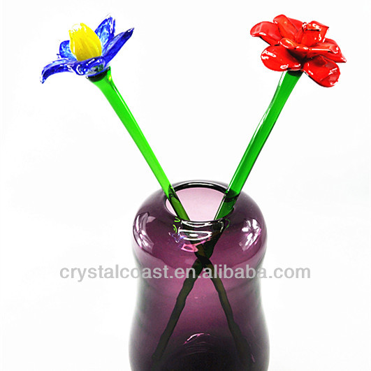GroÃhandel garten brunnen dekor billig künstliche blume; glas rose ...