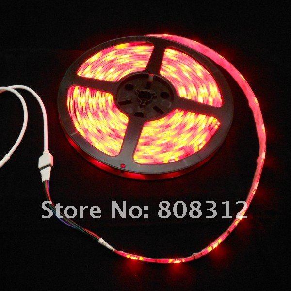 Free Shipping 10M 5050 RGB waterproof Flexible Strip tape 30led/Meter + IR 24 key controller + 1 to 3 rgb connector + DC cable