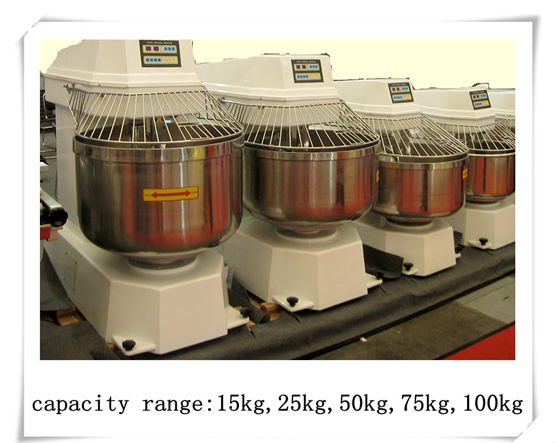 CE&ISO 50KG Fast Speed Automatic Spiral Mixer For Wholesale Bread Flour