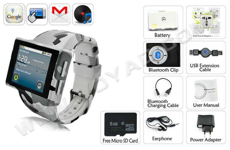 タッチスクリーン入力2013新しいスマートな腕時計電話問屋・仕入れ・卸・卸売り