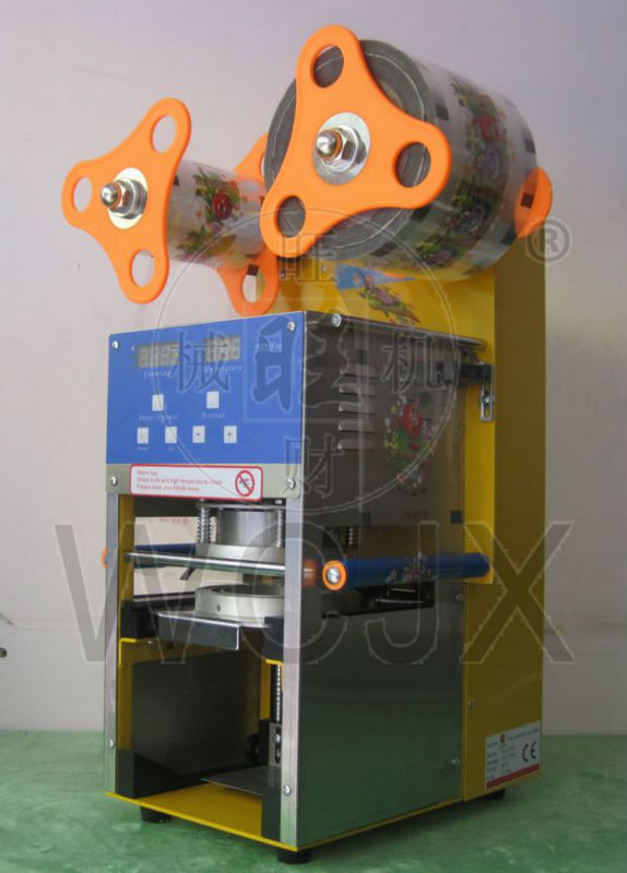 Wcs-f08カップシール機自動プラスチックシーラーバブルティーのための問屋・仕入れ・卸・卸売り