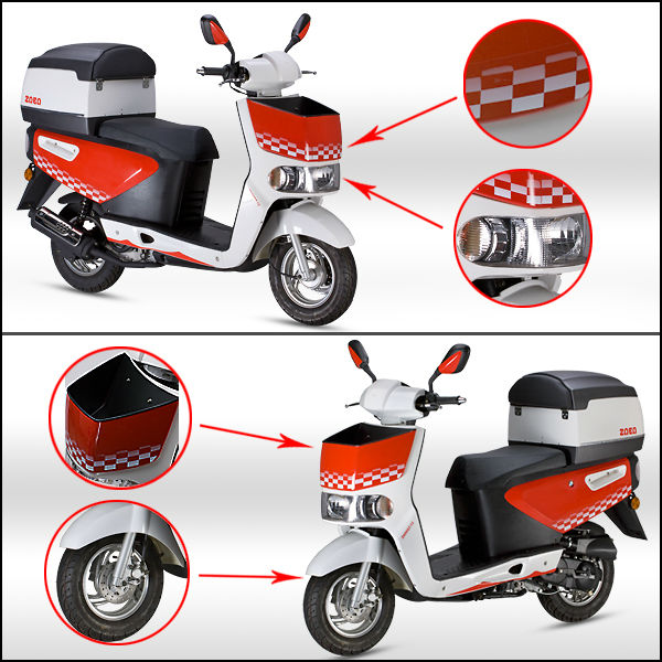 ZNEN MOTOR -- M Kangaroo 50CC(Patent gas scooter ,EEC, EPA, DOT)