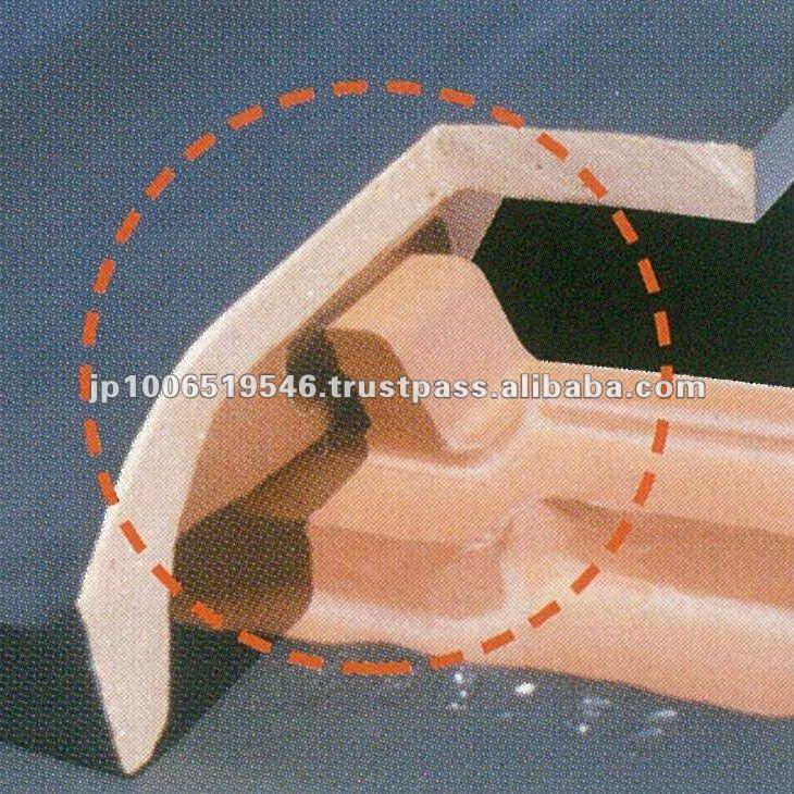 ガラス張りの粘土の屋根タイル日本フラットタイプ( セラムf2マットシルバーブラックカラー)問屋・仕入れ・卸・卸売り