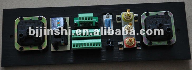 (wp301) usb+hdmi+av+vga+rj45+rj11+acパワーアルミウォールソケット問屋・仕入れ・卸・卸売り