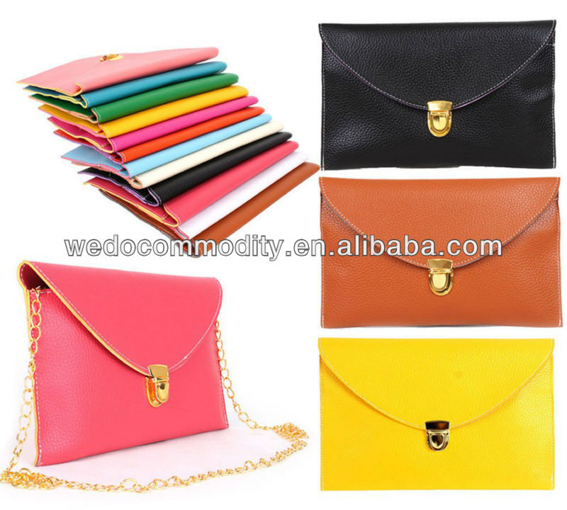 スカラップ2015女性のクラッチの財布ファッション財布バッグスカラップmonogramedクラッチバッグ卸売多くの色がないmoq仕入れ・メーカー・工場