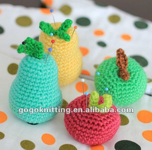 2017 mode Vacances cadeaux apple poire citron laine BRICOLAGE fruits pelotes crochet kit