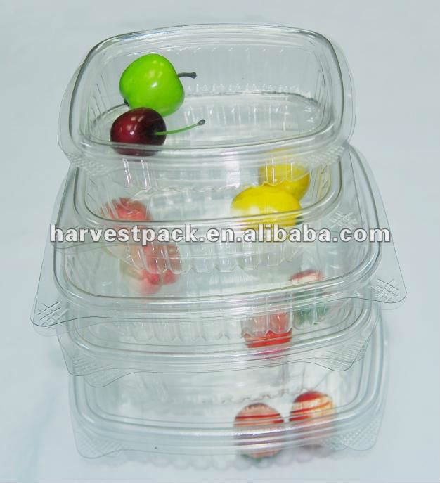 使い捨て可能なプラスチック(PP/PS/OPS/PET)食糧かフルーツまたはキャンデーまたはサラダ包装の容器または箱仕入れ・メーカー・工場
