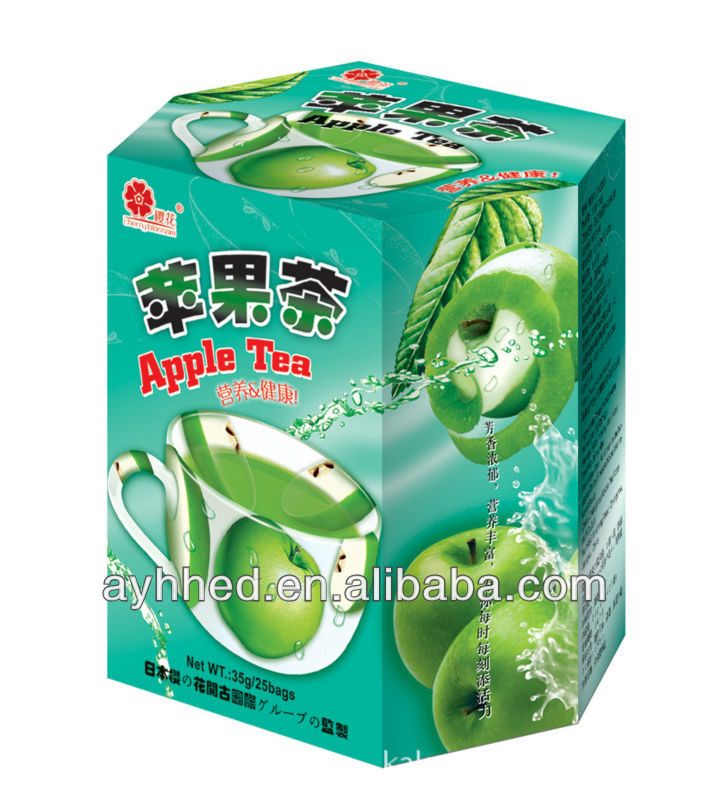 Teabag Apple Green Tea Fruit Flavor Tea Nutrition And Health,China