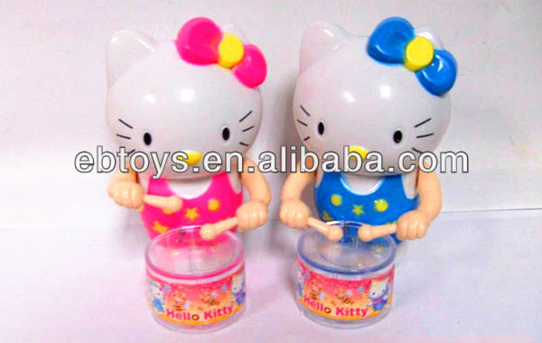 Wind up Play durm Atom candy container toys