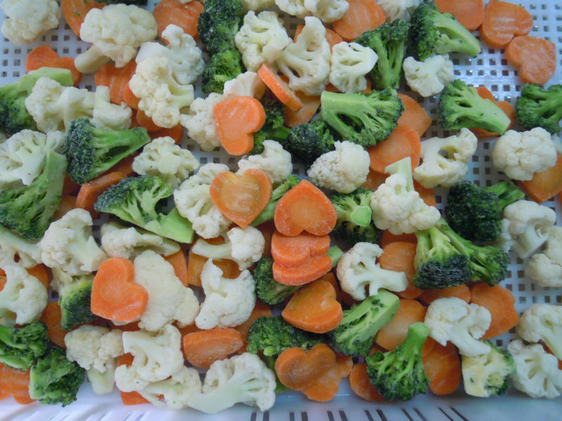 different kinds iqf mixed vegetable