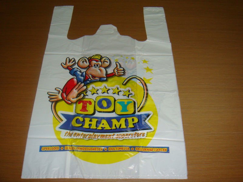 /hdpeldpeプラスチック安いt- シャツ食料品のためのスーパーマーケットの袋食品包装問屋・仕入れ・卸・卸売り