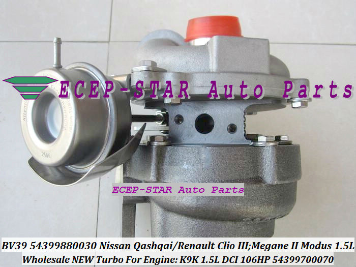 BV39 54399880030 54399700070 TURBO Fit for Nissan Qashqai Renault Clio III Megane II Modus 1.5L DCI 106HP turbocharger engine K9K (2)