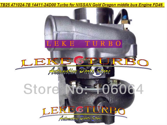 FD46 471024-7B 14411-24D00 Turbo for NISSAN HINO Gold Dragon middle bus Turbocharger (1)