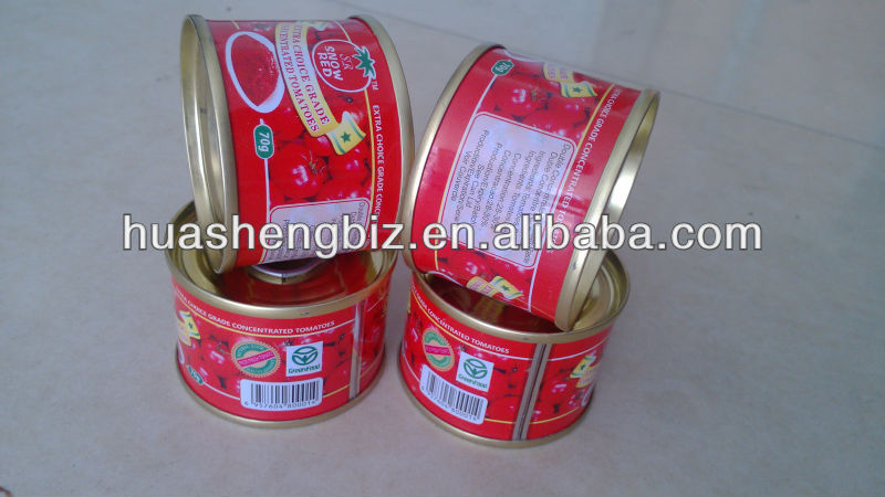 chinese bulk tin tomato paste 70g