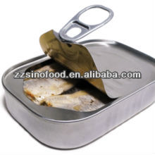 canned sardines in vegetable oil 125g (colour printing tin )