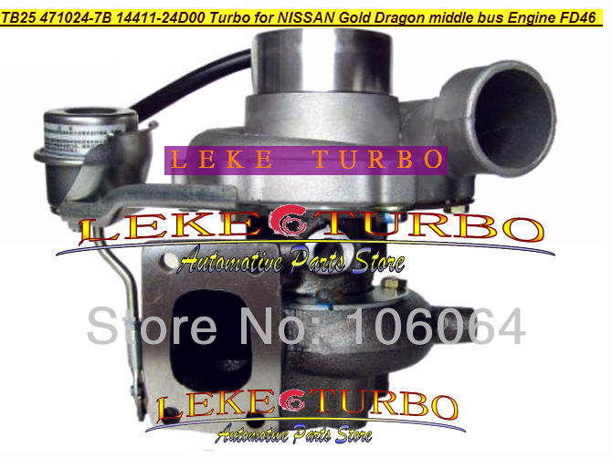 FD46 471024-7B 14411-24D00 Turbo for NISSAN HINO Gold Dragon middle bus Turbocharger (3)