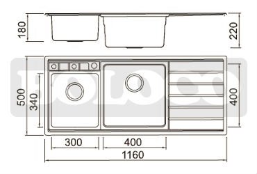 新しい設計ステンレス鋼の台所の流しBL-725L問屋・仕入れ・卸・卸売り