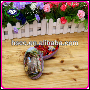 easter egg shaped chocolate tin box