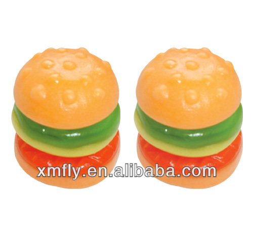 Hamburger shape cola flavour gummy candy