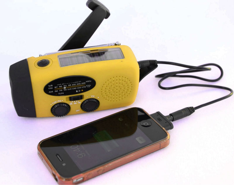 ダイナモソーラーam/fm noaaラジオ懐中電灯1000 mahバッテリusb 5ボルト出力仕入れ・メーカー・工場