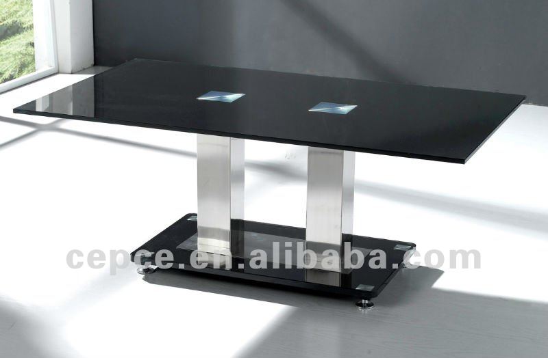Nuevo 2013 moderntempered diseño de vidrio mesa de comedor mesas ... Vidrio comedor diseño