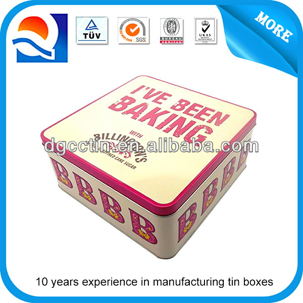 CMYK printing elegant tin box