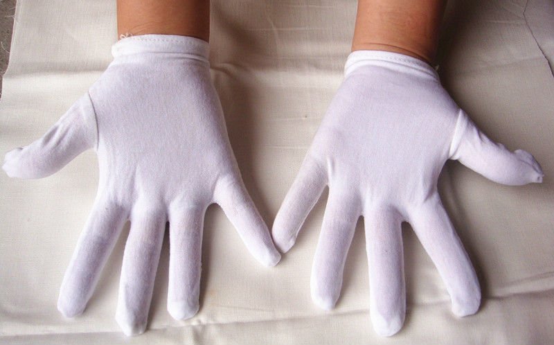 Source 100% tela guantes de lycra de algodón trabajo on m.alibaba.com