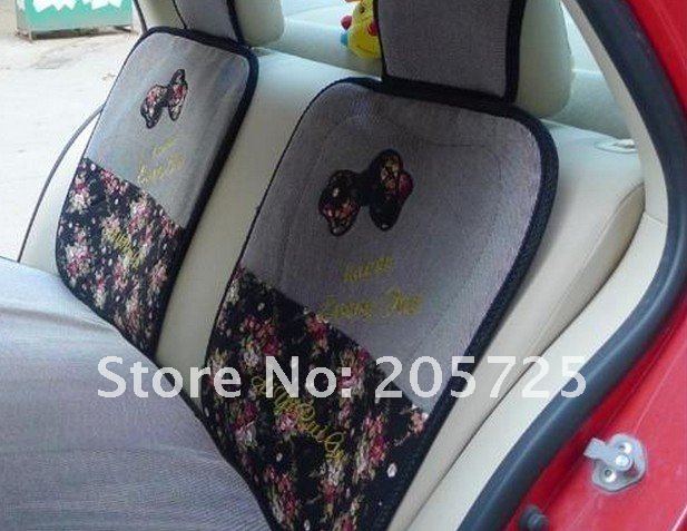 Wholesale cheap Full set Kitty Plush Universal auto car seat covers for all normal sized Car makes and EMS/DHL free shipping Wholesale cheap Full set Kitty Plush Universal auto car seat covers for all normal sized Car makes and EMS/DHL free shipping