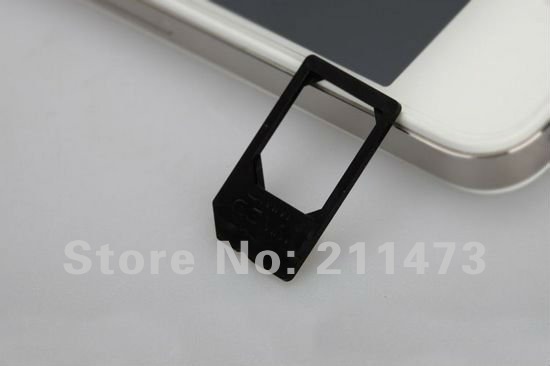 Newest Card!For iPhone 4G&4S Micro Sim Card Adaptor free shipping,10pcs/lot