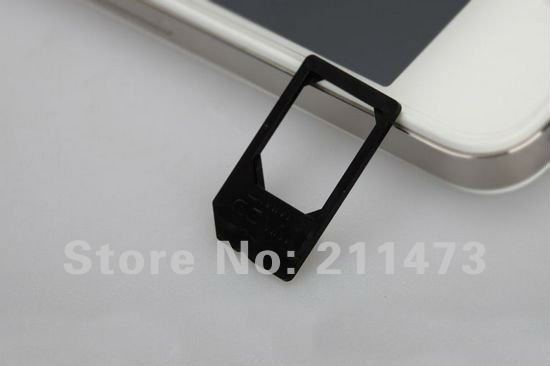 100pcs/lot.Newest Card!For iPhone 4G&4S Micro Sim Card Adaptor free shipping by EMS&DHL