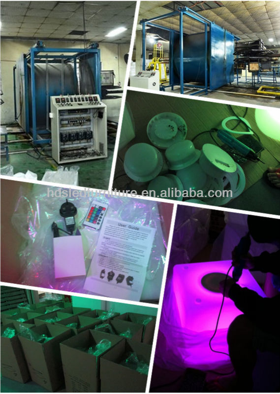 Customized led champagne ice bucket