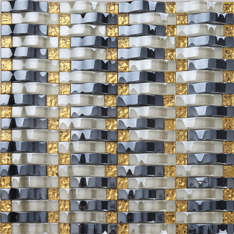 Heart-shaped glow in the dark chocolate mosaic tiles