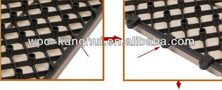 WPC Interlocking Decking Tiles