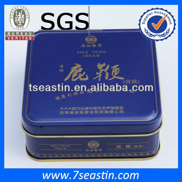 decorative package tin box for earl grey tea/metal tin box