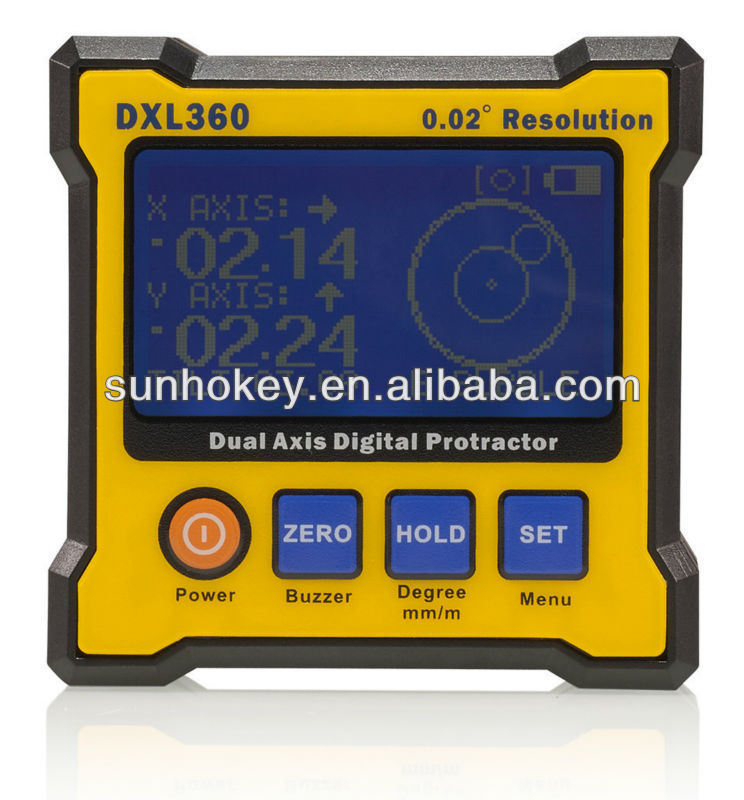 デジタル分度器の傾斜計dxl3600.02解像度レベルボックス問屋・仕入れ・卸・卸売り