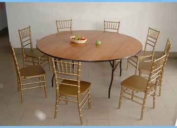 Used party wood round banquet table and chairs for sale問屋・仕入れ・卸・卸売り