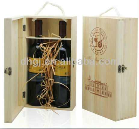 High Grade Champagne Single Bottle Wooden Wine Box
