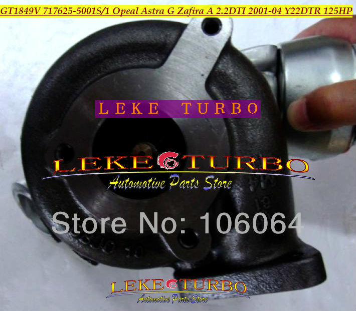 GT1849V 717625-5001S 717625-0001 860050 Opeal Astra G Zafira A 2.2DTI 2001-04 Engine Y22DTR 125HP turbocharger (1)