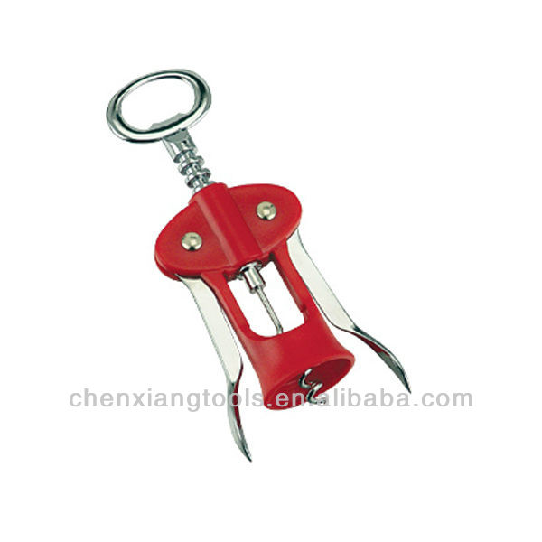 Zinc alloy metal and Plastic Red Wine Bottle Opener CX7711