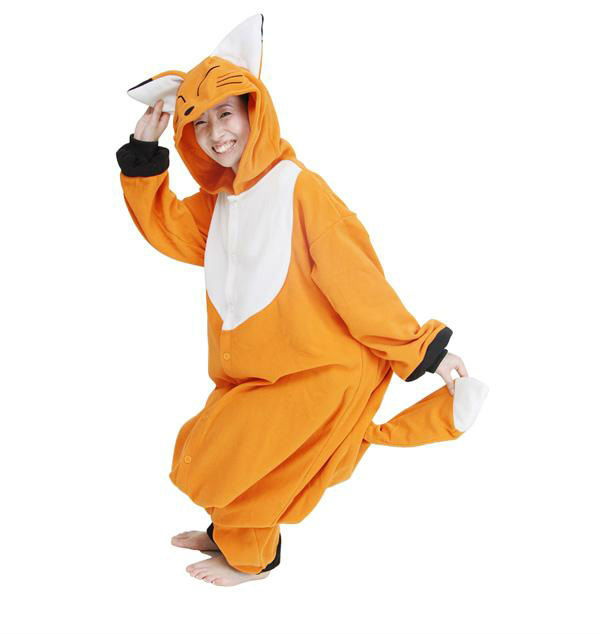 Costume da volpe bianca e arancione per bambini Costume da animale