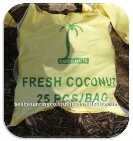 Fresh whole coconuts