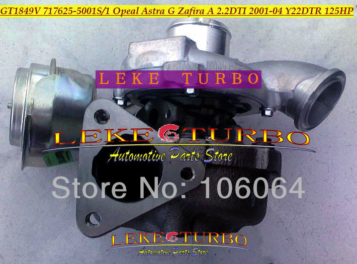 GT1849V 717625-5001S 717625-0001 860050 Opeal Astra G Zafira A 2.2DTI 2001-04 Engine Y22DTR 125HP turbocharger (3)