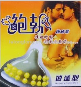 New BOB 6 different colours exotic strange novelty spike teething G spot Natural latex rubber condoms for men