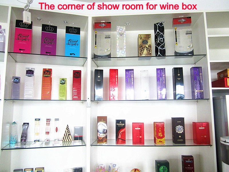 Clear Red wine box with custom logo