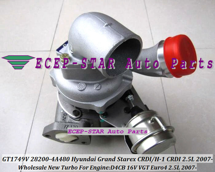 GT1749V 28200-4A480 53039700145 53039880127 Turbocharger For HYUNDAI H-1 CRDI Grand Starex CRDI 2007- 2.5L D4CB 16V VGT Euro4 (1)